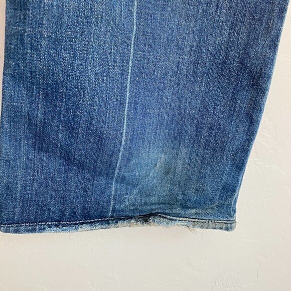 7 for All Mankind Denim Rhinestone A Pocket Y2K Med Wash Bootcut Jeans 29 - Picture 6 of 8